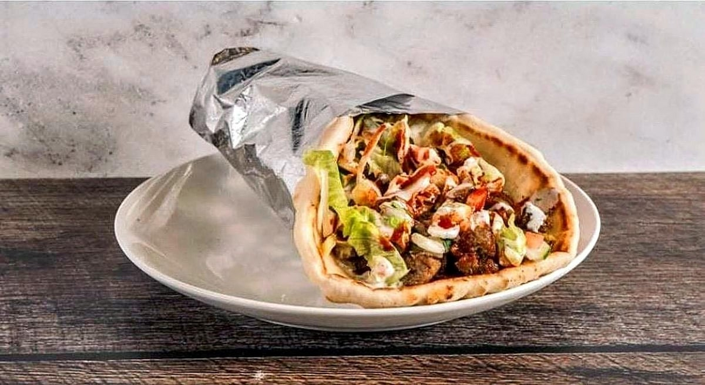 Lamb and beef gyro from NY Gyros & Phillys
